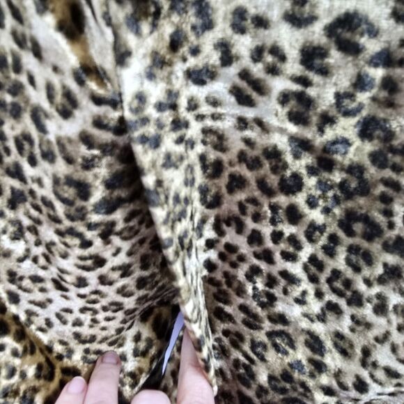 John Varvatos OTD Blazer Medium Animal Velvet Designer Button Front Cheetah New - Picture 12 of 16